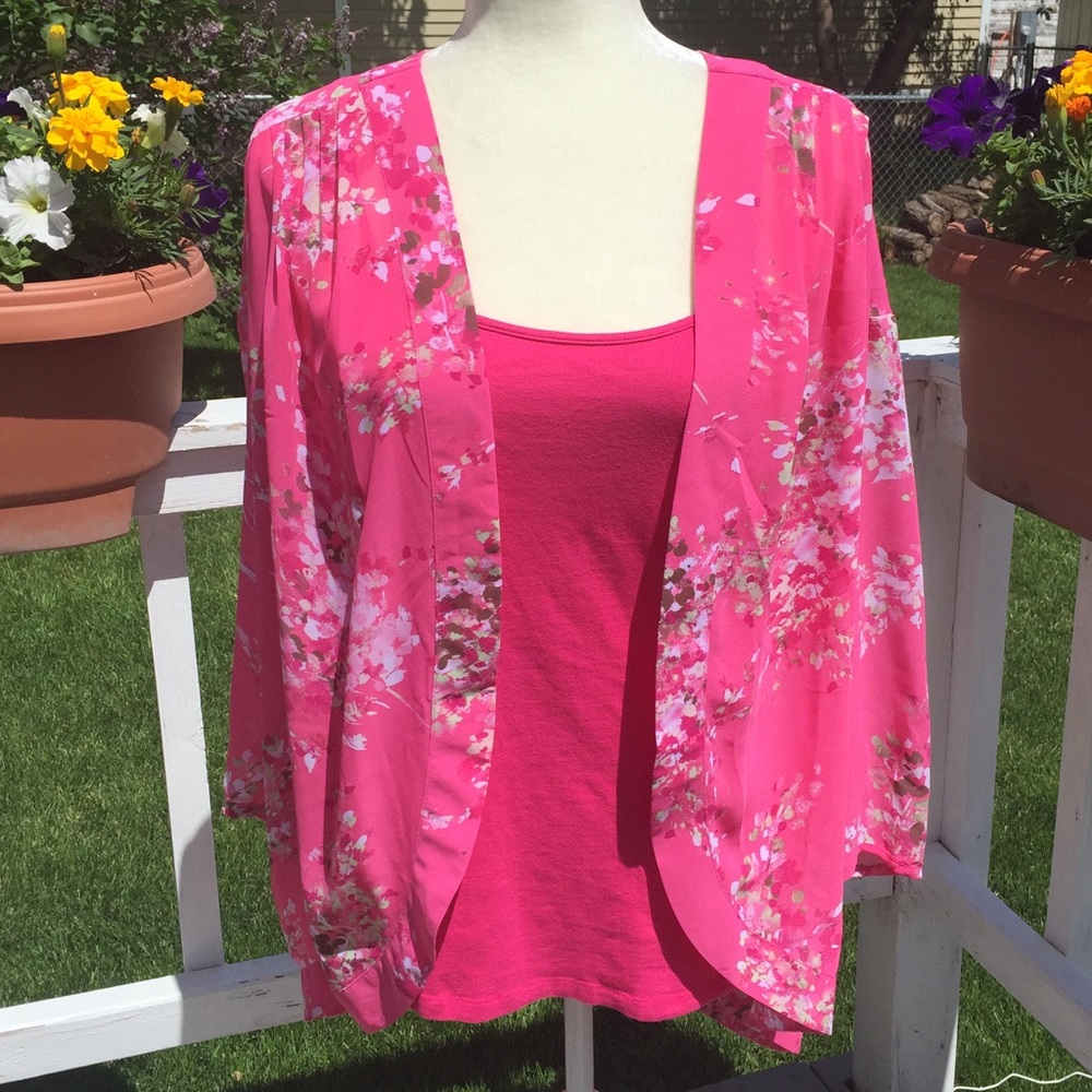 St. John’s Bay Chiffon like cover Top & Cami